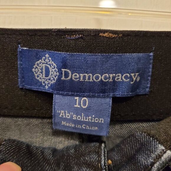 Democracy "Ab"solution Dark Wash Butt Flattering Stretchy skinny Jeans 10 - Picture 4 of 8